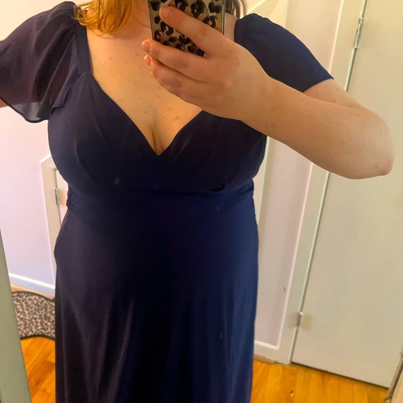 Navy Gown NWT size large Lesh Zumel - Picture 6 of 8